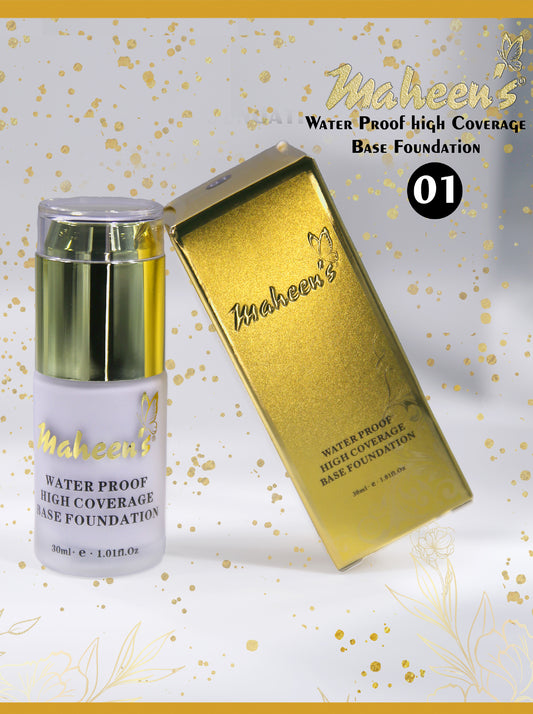 Maheen's Waterproof High Coverage Base Foundation