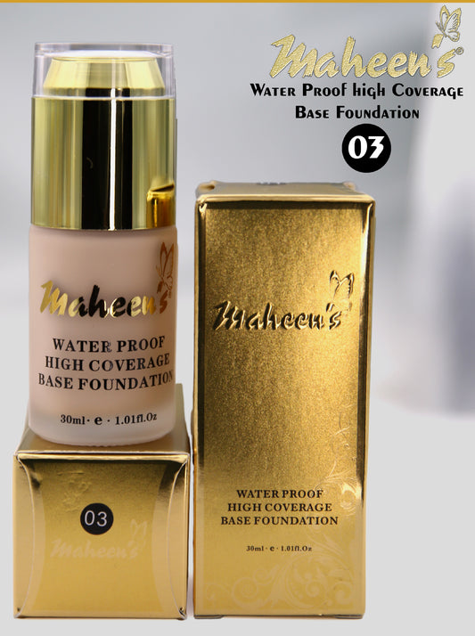 Maheen's Waterproof High Coverage Base Foundation
