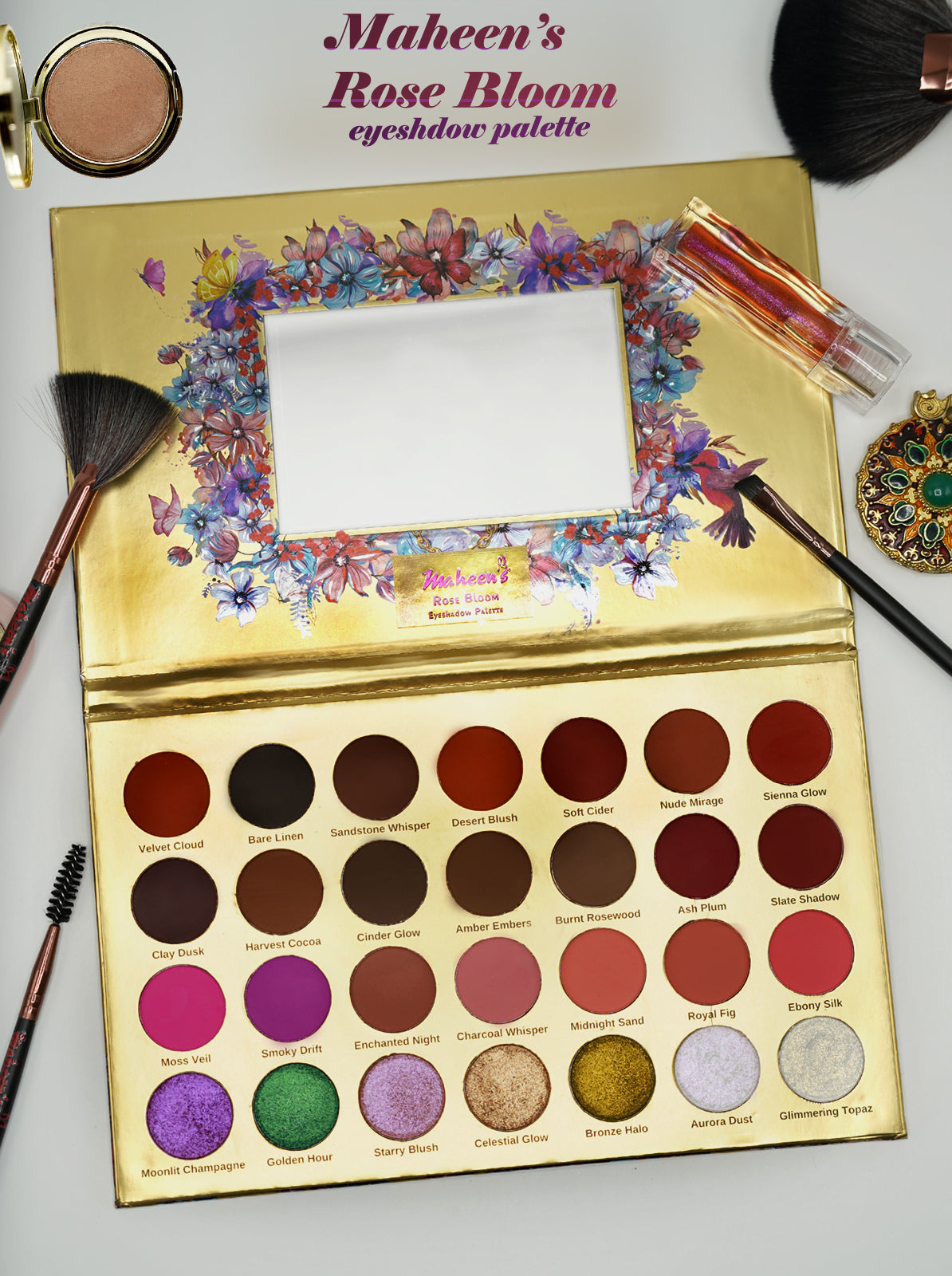 Maheen's Rose Bloom Eyeshadow Palette