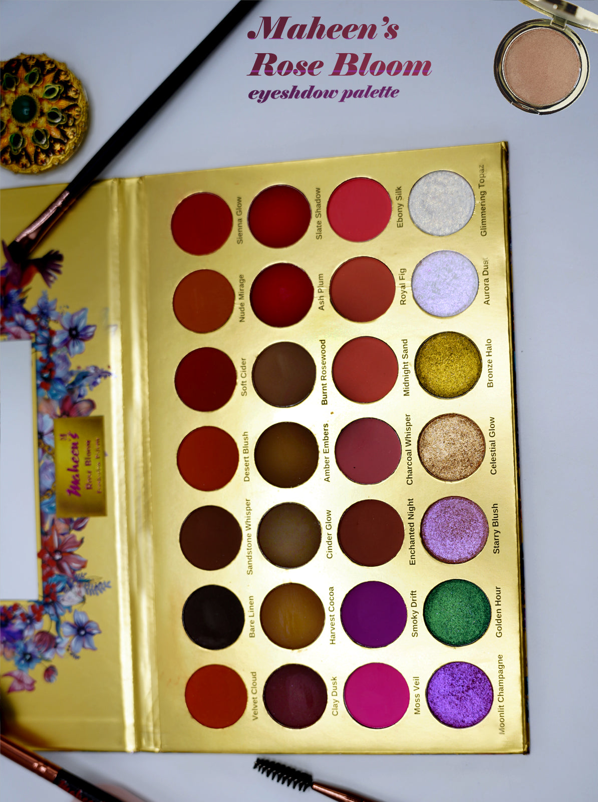 Maheen's Rose Bloom Eyeshadow Palette